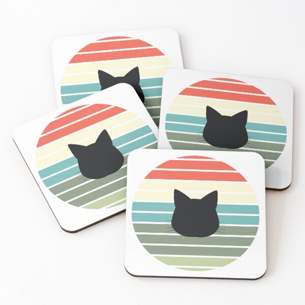 Item preview, Retro Sunset Cat Silhouette designed and sold by JPareDesign.