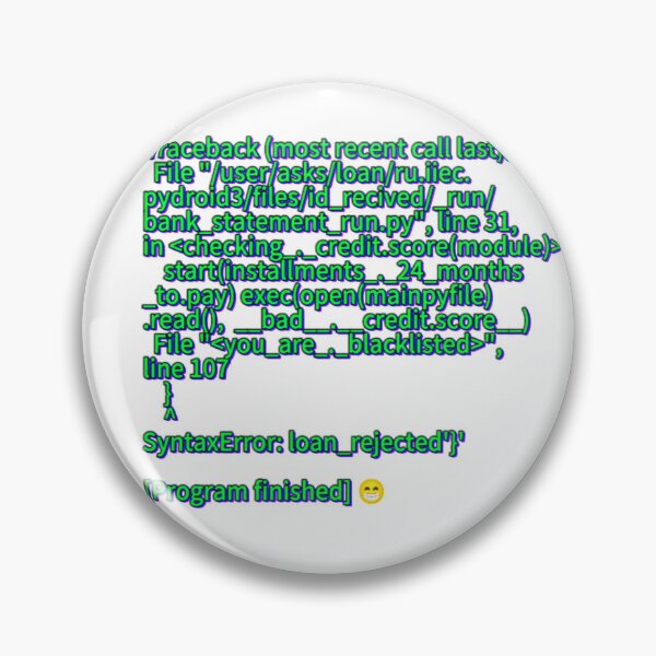 Item preview, Syntax error designed and sold by RoyalMob.
