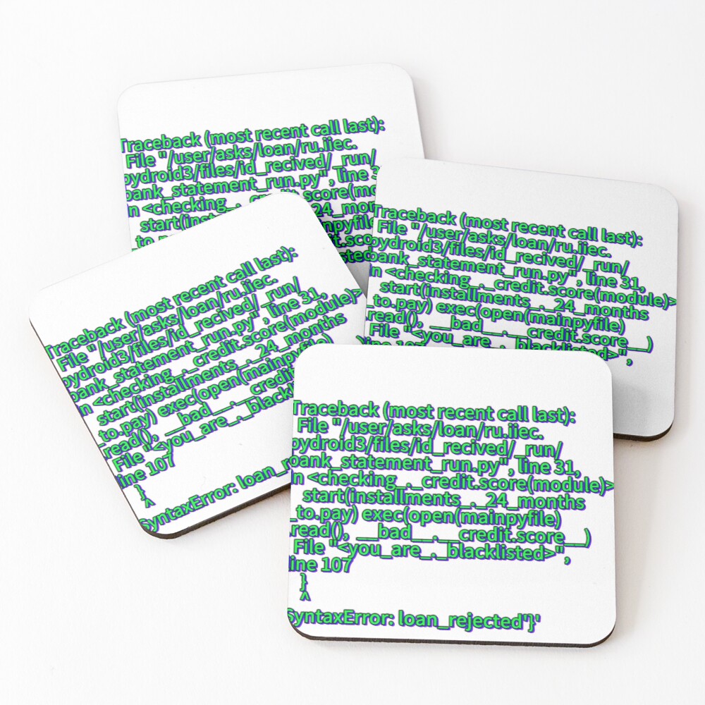Item preview, Coasters (Set of 4) designed and sold by RoyalMob.