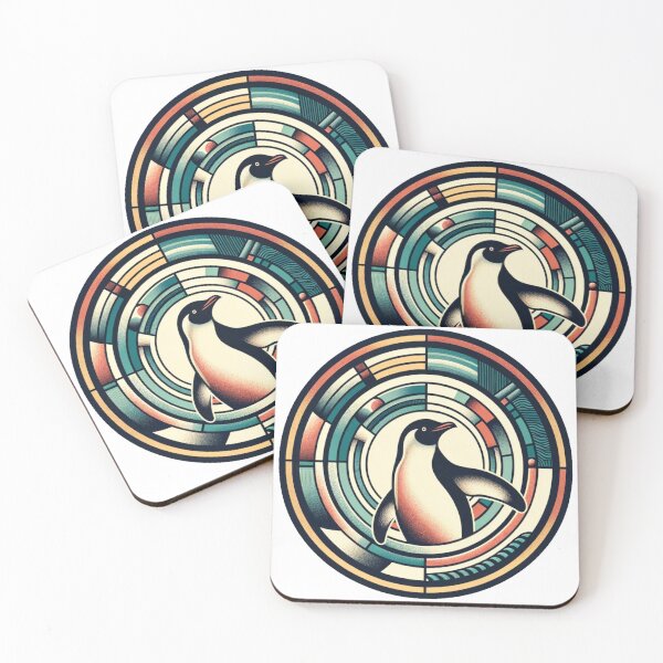 Item preview, Penguin Echoes in Warm Hues designed and sold by AnCollection.