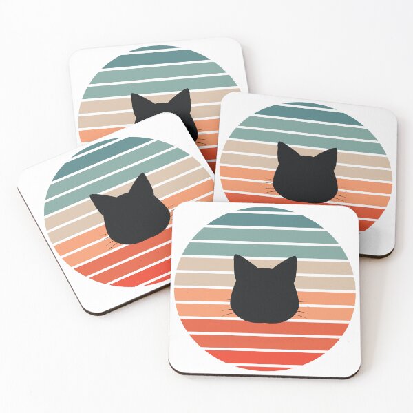 Item preview, Retro Sunset Cat Silhouette designed and sold by JPareDesign.