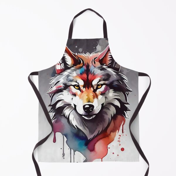 Item preview, front facing strong colorful wolf logo designed and sold by RAILGUNWII.