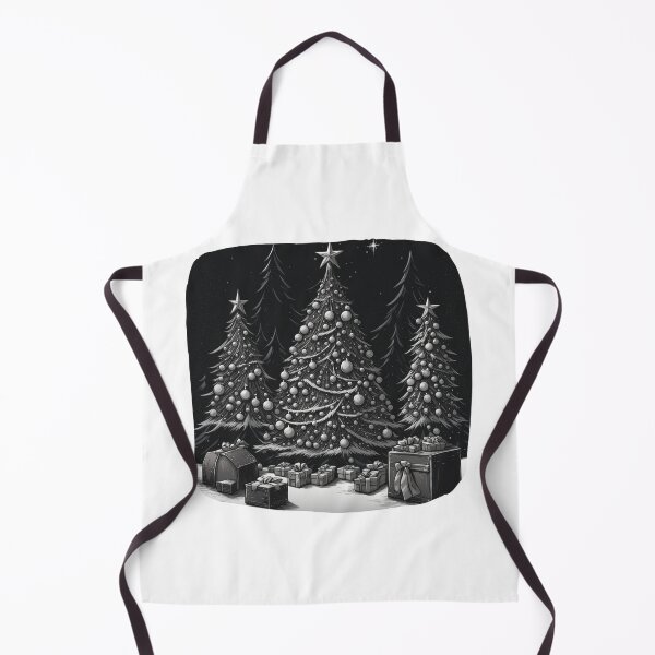 Item preview, Dark Cartoon Christmas Trees designed and sold by BrodatyDesign.