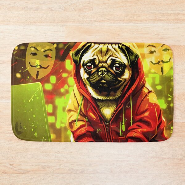Item preview, Pug HAPPY HOLIDAYS 69 CYBER MONDAY  designed and sold by RedBluffTraders.