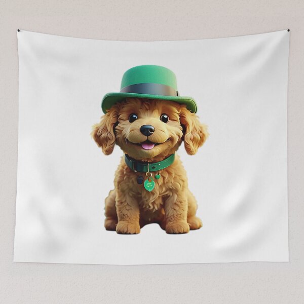 Item preview, Cute smiling cartoon goldendoodle dog designed and sold by Colorful-Worlds.