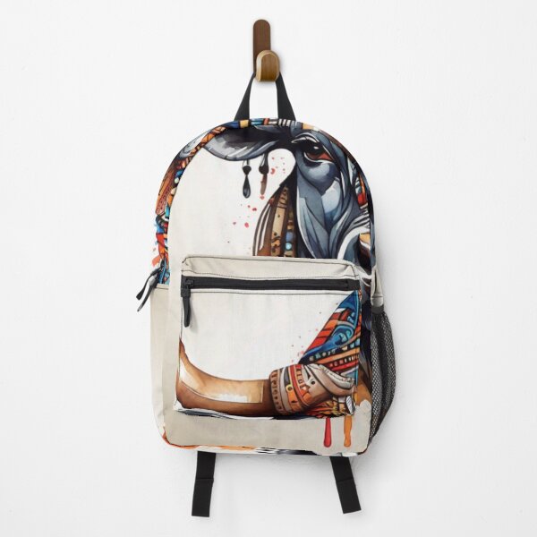 Item preview, Bull tribal watercolor designed and sold by shokA Design.