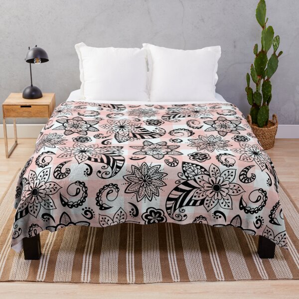 Item preview, Elegant Decorative Plaid Paisleys and Flowers Seamless Pattern designed and sold by OrangeMG.