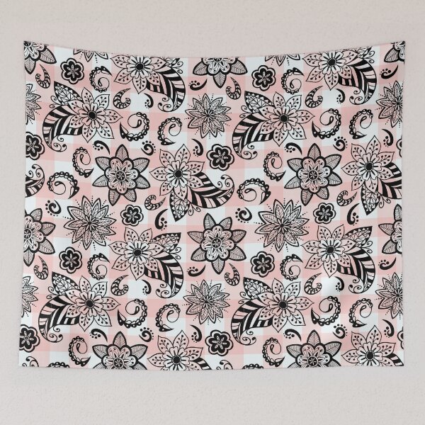 Item preview, Elegant Decorative Plaid Paisleys and Flowers Seamless Pattern designed and sold by OrangeMG.