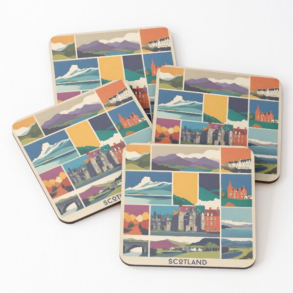 Item preview, Scotland Vintage Retro Travel Poster designed and sold by KGalbraith.