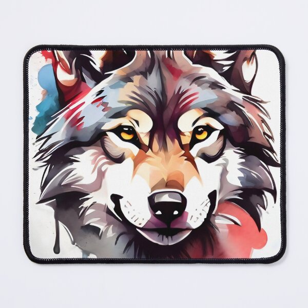 Item preview, front facing strong colorful wolf logo designed and sold by RAILGUNWII.