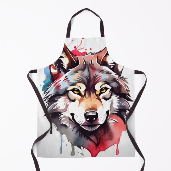 Item preview, front facing strong colorful wolf logo designed and sold by RAILGUNWII.