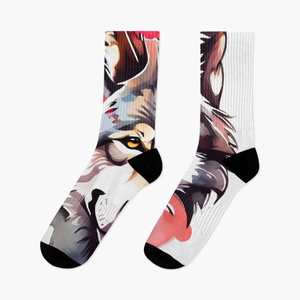 Item preview, front facing strong colorful wolf logo designed and sold by RAILGUNWII.