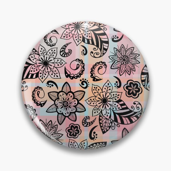 Item preview, Elegant Decorative Plaid Paisleys and Flowers Seamless Pattern designed and sold by OrangeMG.