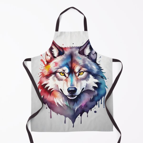 Item preview, front facing strong colorful wolf logo designed and sold by RAILGUNWII.
