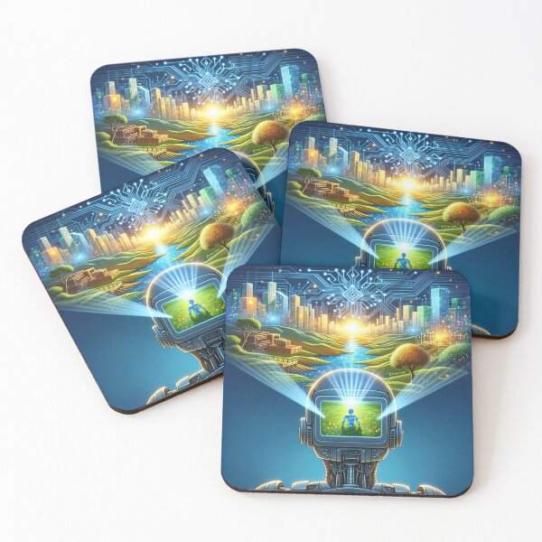 Item preview, Digital Frontier Explorer: Robot Projection  designed and sold by Pixel Dome.