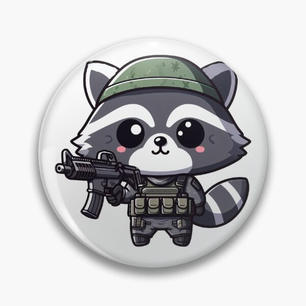 Item preview, Cute Tactical Racoon designed and sold by Wxjtecki.