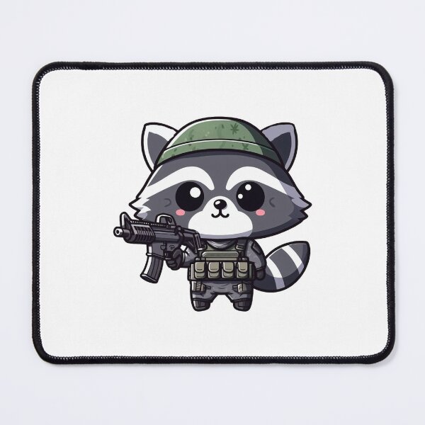 Item preview, Cute Tactical Racoon designed and sold by Wxjtecki.
