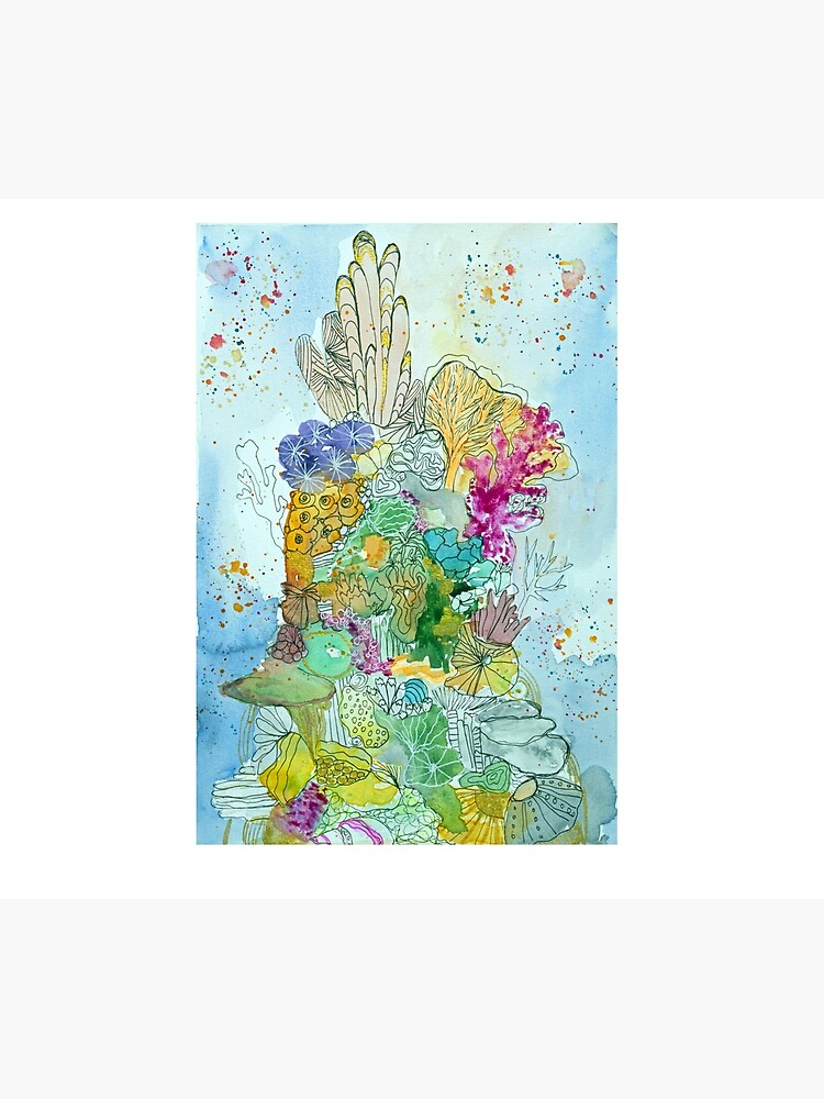 Thumbnail 5 of 5, Shower Curtain, Coral Tower designed and sold by BirgitteB.