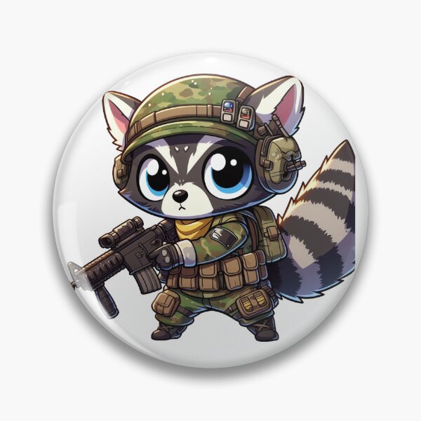 Item preview, Cute Tactical Racoon designed and sold by Wxjtecki.