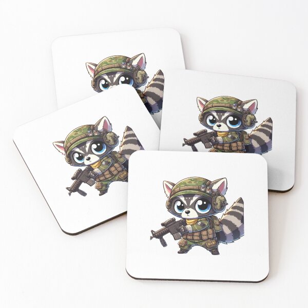 Item preview, Cute Tactical Racoon designed and sold by Wxjtecki.