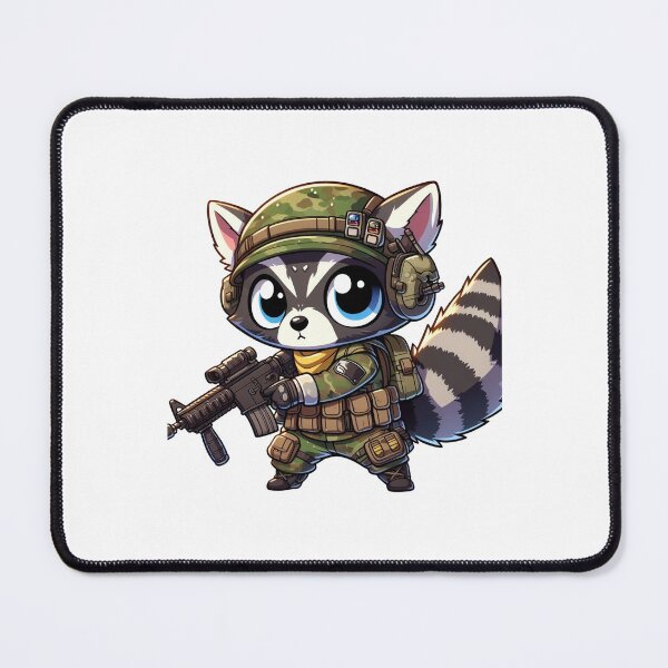 Item preview, Cute Tactical Racoon designed and sold by Wxjtecki.