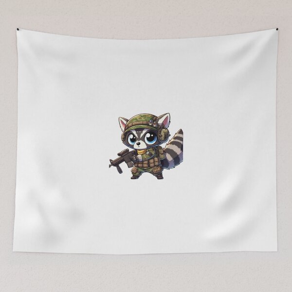Item preview, Cute Tactical Racoon designed and sold by Wxjtecki.