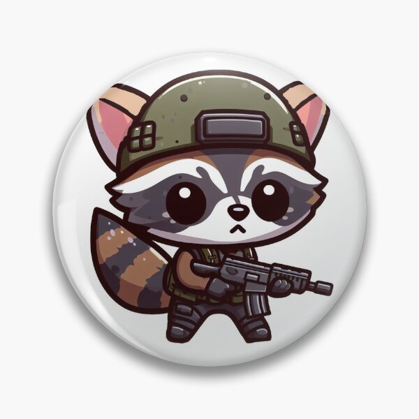 Item preview, Cute Tactical Racoon designed and sold by Wxjtecki.