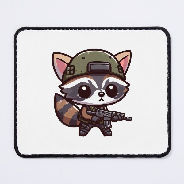 Item preview, Cute Tactical Racoon designed and sold by Wxjtecki.