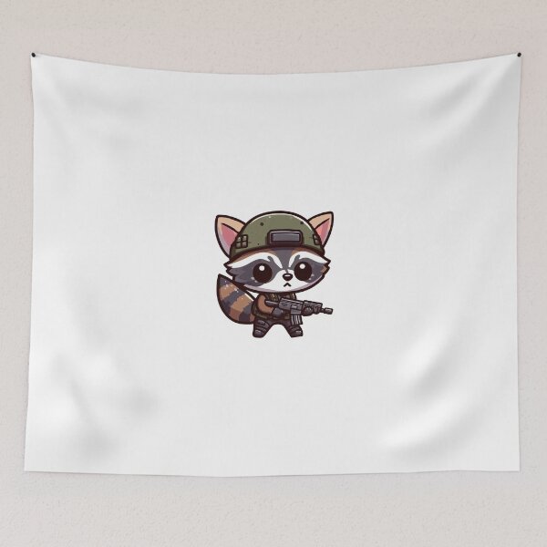 Item preview, Cute Tactical Racoon designed and sold by Wxjtecki.