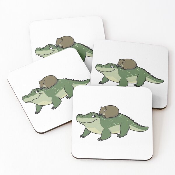 Item preview, Capybara on alligator designed and sold by PawelNature.