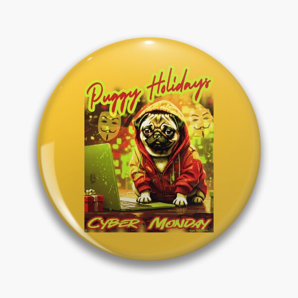 Item preview, Pug HAPPY HOLIDAYS 69 CYBER MONDAY PUGGY HOLIDAYS designed and sold by RedBluffTraders.
