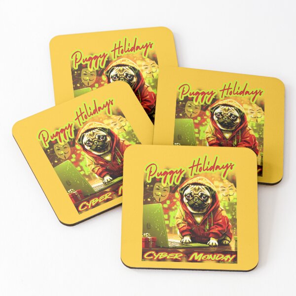 Item preview, Pug HAPPY HOLIDAYS 69 CYBER MONDAY PUGGY HOLIDAYS designed and sold by RedBluffTraders.