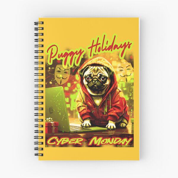 Item preview, Pug HAPPY HOLIDAYS 69 CYBER MONDAY PUGGY HOLIDAYS designed and sold by RedBluffTraders.
