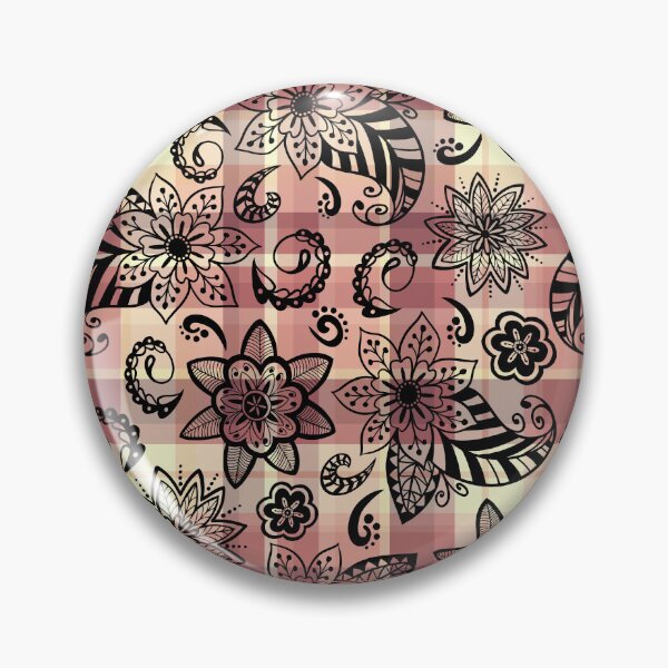 Item preview, Elegant Decorative Plaid Paisleys and Flowers Seamless Pattern designed and sold by OrangeMG.
