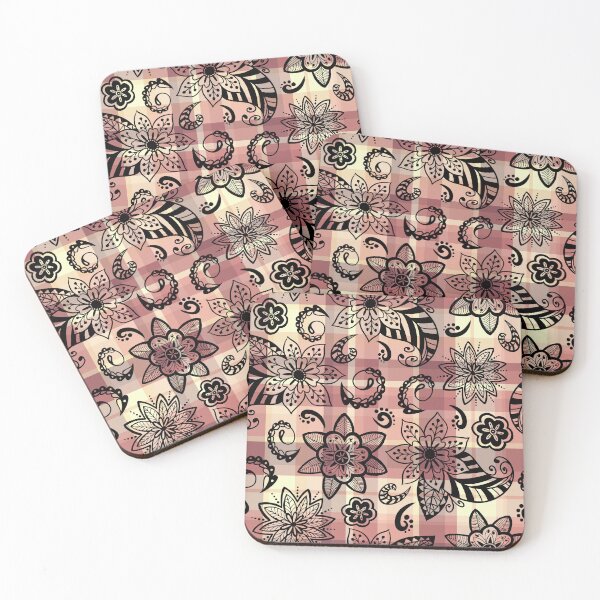 Item preview, Elegant Decorative Plaid Paisleys and Flowers Seamless Pattern designed and sold by OrangeMG.