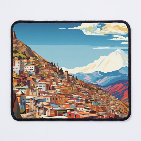 Item preview, A Pop Art Travel Print of La Paz - Bolivia  designed and sold by StudioRedKoala.