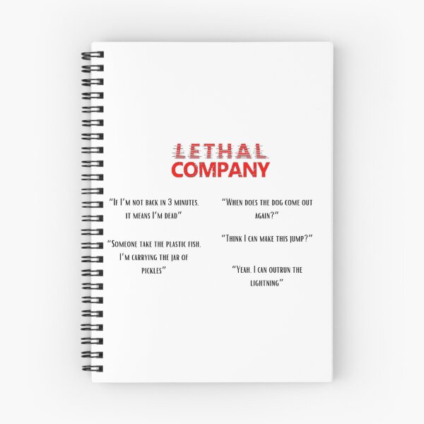 Item preview, Lethal Company Quotes designed and sold by EmberlyDawn.