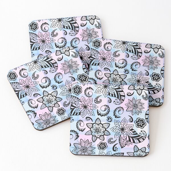 Item preview, Elegant Decorative Plaid Paisleys and Flowers Seamless Pattern designed and sold by OrangeMG.