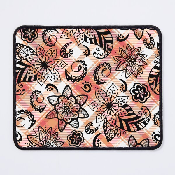 Item preview, Elegant Decorative Plaid Paisleys and Flowers Seamless Pattern designed and sold by OrangeMG.