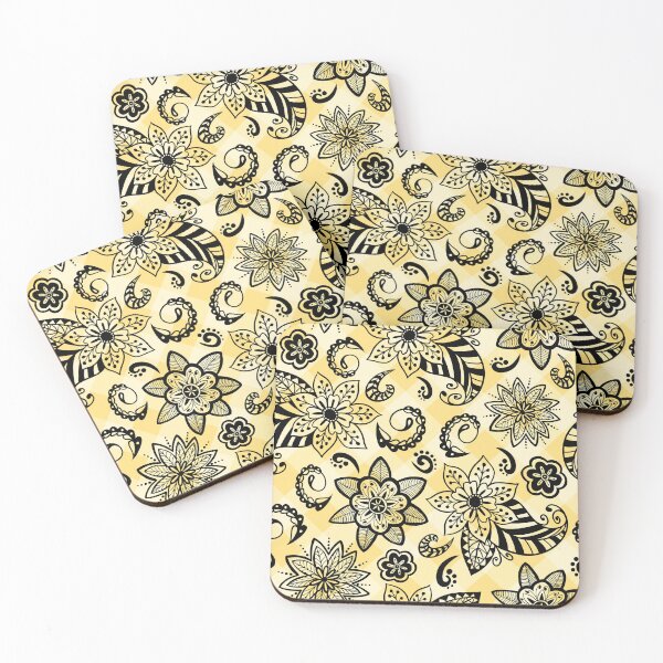 Item preview, Elegant Decorative Plaid Paisleys and Flowers Seamless Pattern designed and sold by OrangeMG.