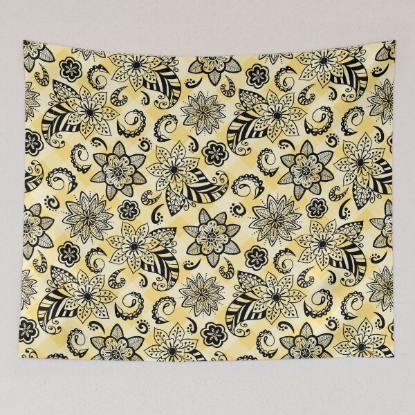 Item preview, Elegant Decorative Plaid Paisleys and Flowers Seamless Pattern designed and sold by OrangeMG.