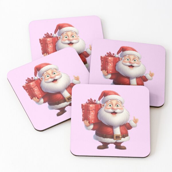 Item preview, Funny Santa Claus holding a present designed and sold by JonnyDesigns.