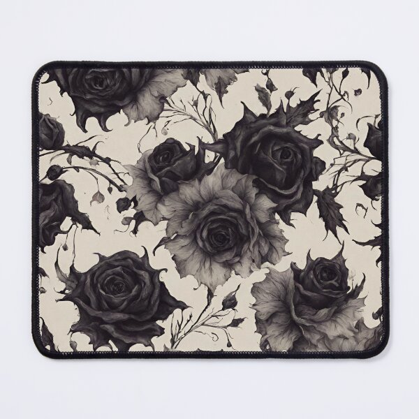 Item preview, Dark Gray Gothic Roses Pattern designed and sold by N0VEEN.
