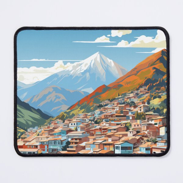 Item preview, A Pop Art Travel Print of La Paz - Bolivia  designed and sold by StudioRedKoala.