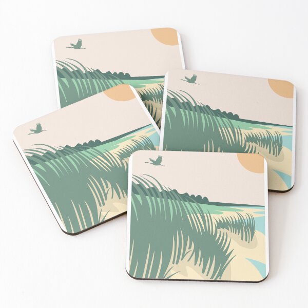 Item preview, Grass Sunset Indiana Dunes Poster designed and sold by indianadunes.