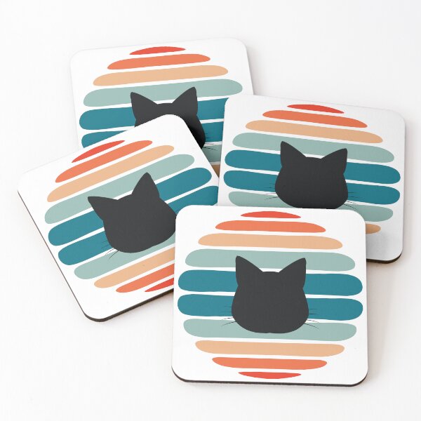 Item preview, Retro Sunset Cat Silhouette designed and sold by JPareDesign.