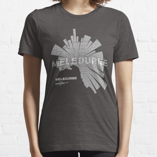 Mapa de Melbourne Camiseta esencial