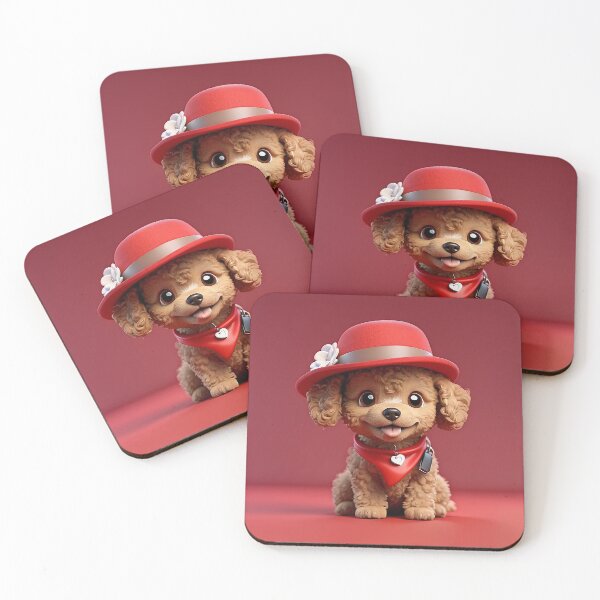 Item preview, Cute smiling cartoon Toy Poodle dog designed and sold by Colorful-Worlds.