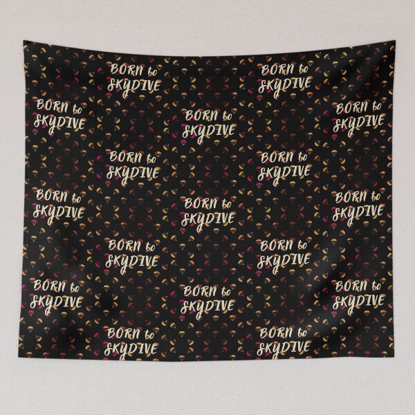 Item preview, Born to Skydive, parachutist, paratrooper at retro sunset, Essential T-shirt designed and sold by MAGness.