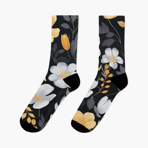 Item preview, Floral Fantasy on Black designed and sold by 3po3.
